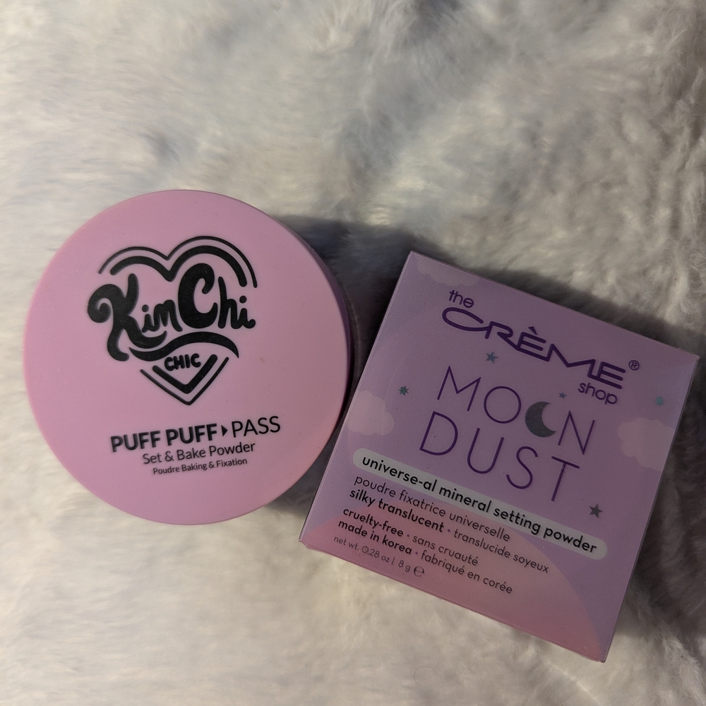 Kimchi Chic Beauty Puff Puff Pass Set & Bake Powder - Pink